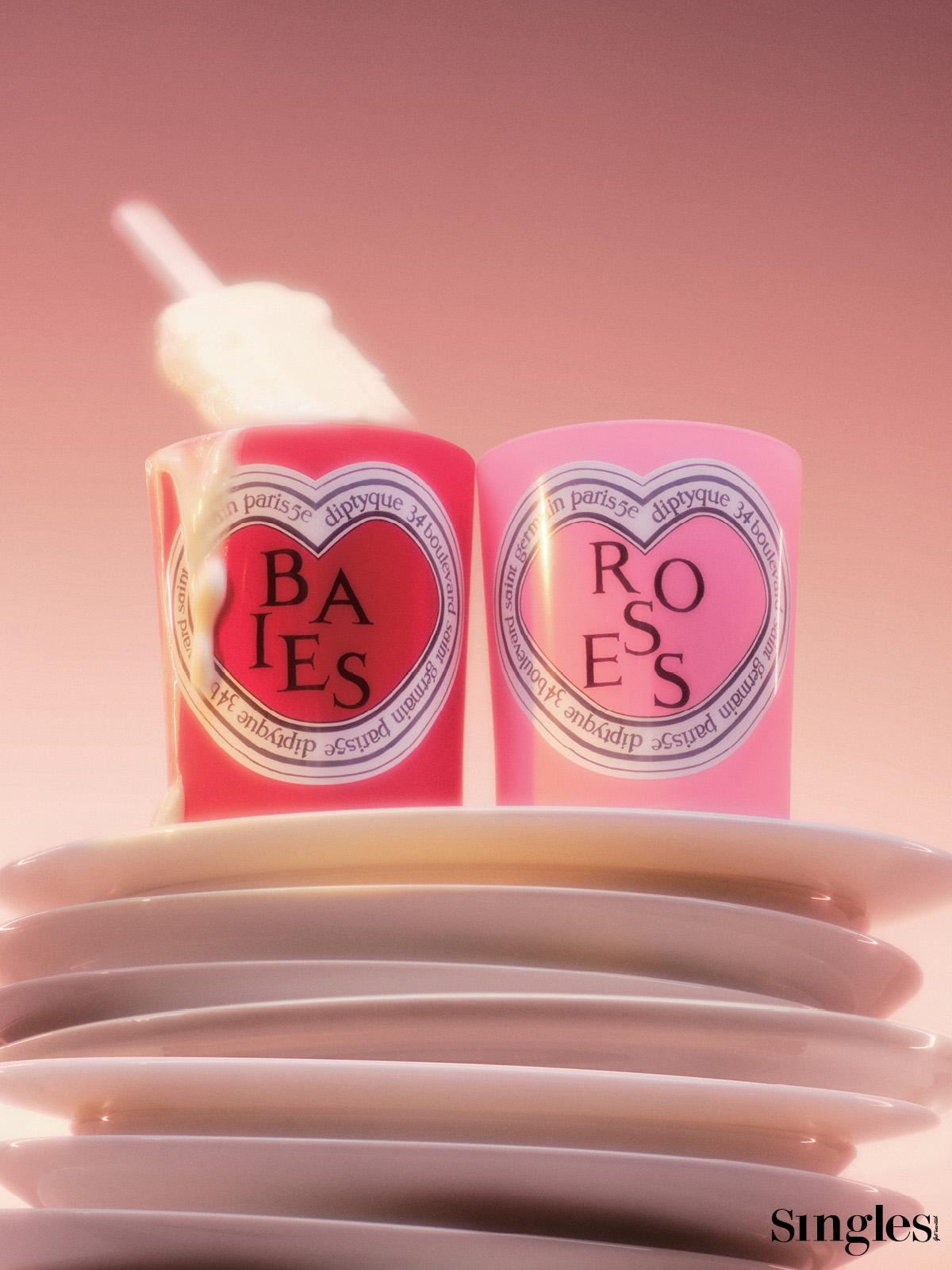 딥티크 발렌타인 클래식 캔들 듀오 세트(베이,로즈)